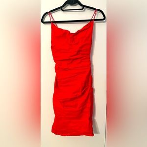Like new gorgeous strappy Nicole Miller red dress